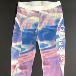 Better Bodies Nolita Tie-Dye Celestial Athletic Stretch Yoga Leggings Gym Pant M